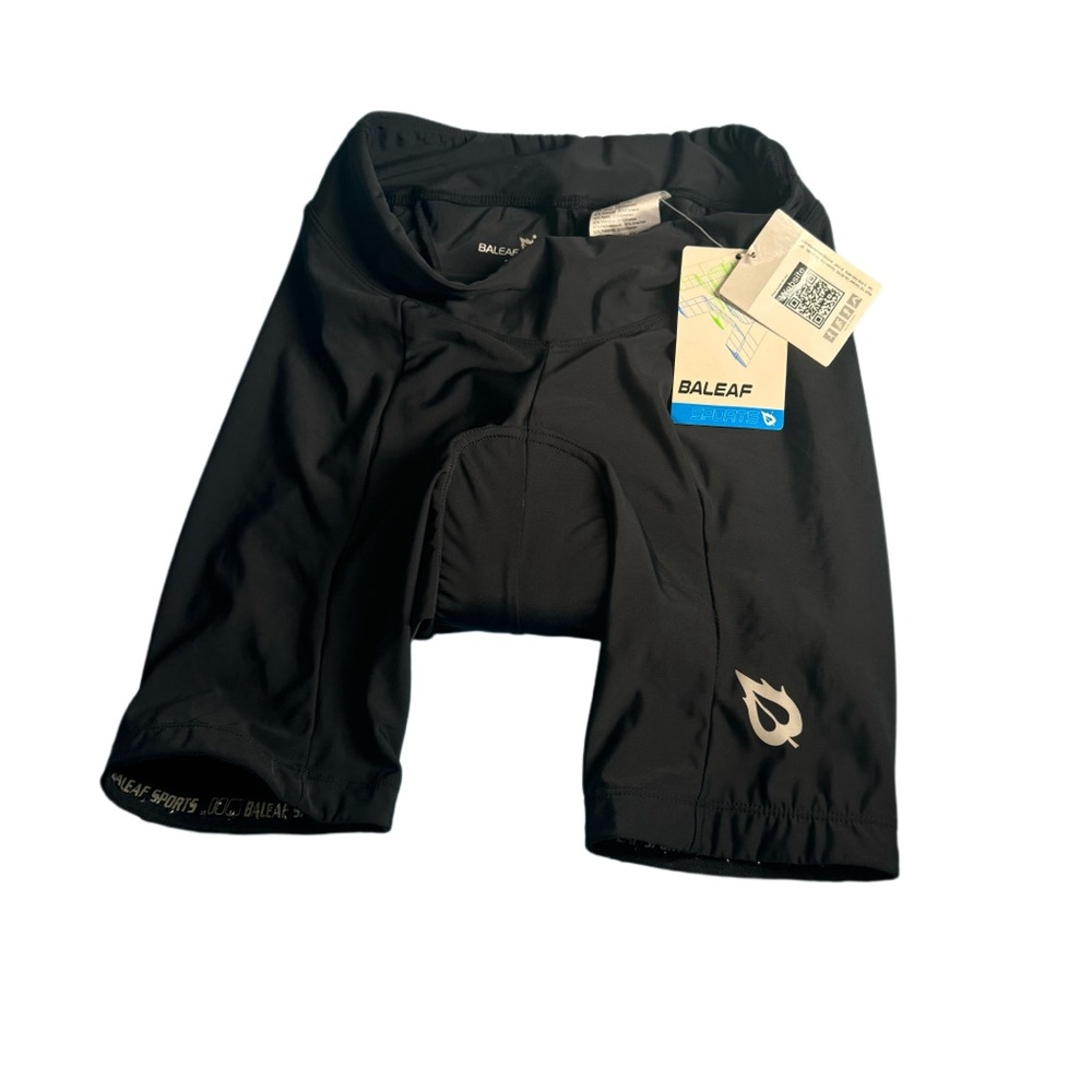 Baleaf black bike sports shorts with padding new with tags size small.